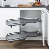Sotech Kesseböhmer LeMans II Hoekkast beslag links 450 mm anthraciet