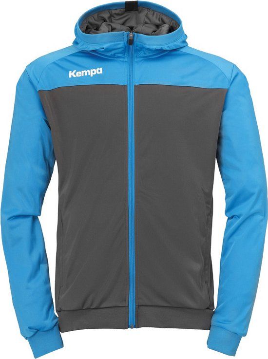 Kempa Prime Multi Jacket Men - Antraciet-KempaBlauw - Maat XL