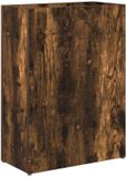 vidaXL - Opslaghaak - & - Rek - Rook - Eiken - 40 - x - 20 - x - 55,5 - cm - Bewerkt - hout