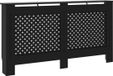 vidaXL Radiatorombouw 152x19x81 cm MDF zwart