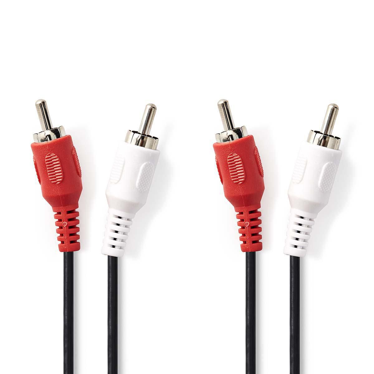 Nedis CAGB24200BK100 Audio kabel zwart 10m