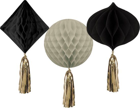 Folat Crème noir honeycombs happy birthday - 3 stuks