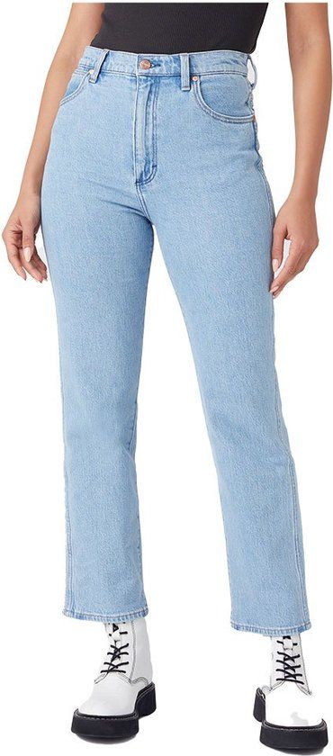 Wrangler Dames Wild West Jeans Blauw 28/32