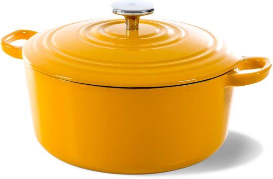 BK Bourgogne Braadpan 24cm - Sunny Yellow - Gietijzer - Inductie