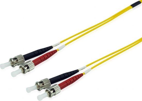 Equip 252232 FO Duplex Jumper ST/ST 9/125 2,0m, yellow, LSOH