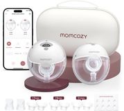 Momcozy M5 Smart Handsfree Elektrische Borstkolf - 2 Stuks - Wit/Grijs