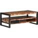Table basse multicolore 90x50x36 cm bois de récupération massif