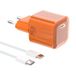 YISH 45W USB-C Snellader - GAN USB C Charger PPS Voedingsadapter GaN Charger PD Snelle Lader met PD3.0-Stekker en 60W 1M Type-C-Kabel voor Smartphones en Tablets, USBC Snellaadadapter