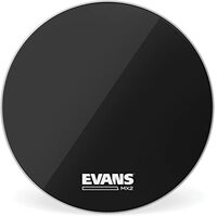 Evans MX2 Bass Drum Head - 24 Inch - Black