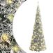 vidaXL - Sapin de Noël artificiel pop-up - Avec neige - 100 LED - 150 cm