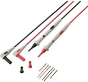 Voltcraft MSL-530 Meetsnoer Steekaansluiting 4 mm Testpunt 1 m Zwart, Rood 1 paar