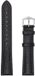 Hirsch Hirsh Horlogeband - Camelry Zwart - Leer - 22mm