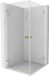 Mexen Lunar-B Duo douchecabine scharnierend 90 x 90 cm, transparant, goud