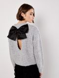 Apricot Bow Back Shimmer Fluffy Jumper