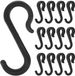 Crochet en forme de S - 24 pièces - Noir