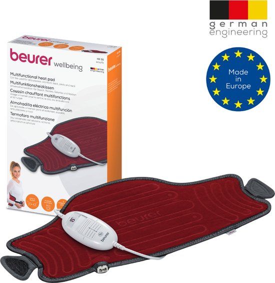 Beurer HK 55 Easyfix Elektrisch Warmtekussen - Rood/Grijs