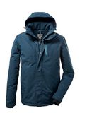 killtec heren Functioneel jack/outdoorjack met afritsbare capuchon - korte maat KOW 161 MN JCKT KG, dunkelpetrol, 28, 43055-000
