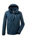killtec heren Functioneel jack/outdoorjack met afritsbare capuchon - korte maat KOW 161 MN JCKT KG, dunkelpetrol, 28, 43055-000