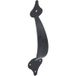 Domax DUPLEX Poignée de porte en acier noir, 250 mm