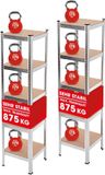 EASYmaxx zware lastenkast, set van 2, 40x40x180 cm
