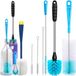 Shenzhen Haorui Industrial Technology Co., Ltd. Brosse de nettoyage à long manche pour bouteilles et coins