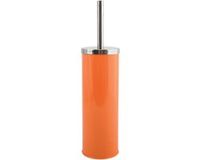 MSV Toiletborstel met Houder – Vrijstaande WC-Borstel met Toiletborstelhouder in Klassiek Design – Stevige Borstelhouder Toilet – Oranje