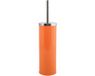 MSV Toiletborstel met Houder – Vrijstaande WC-Borstel met Toiletborstelhouder in Klassiek Design – Stevige Borstelhouder Toilet – Oranje