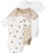 Name It Body à manches courtes Incense Teddy 3 unités Beige 0 mois Enfants