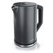 Arendo - Roestvrijstalen waterkoker met temperatuurinstelling 40-100 graden in stappen van 5 - Dubbelwandig design - Model ELEGANT - 1,5 liter - 2200 W