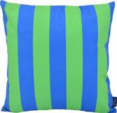 Gek op Kussens! Streep Blauw/Groen Kussenhoes | 45 x 45 cm | Katoen/Polyester