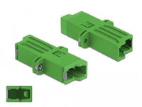 Delock Coupleur fibre optique E2000 Simplex femelle vers Simplex femelle Monomode vert