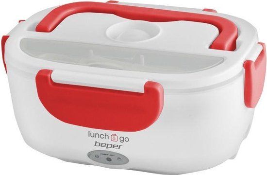 Beper 90.920 Lunchbox - Rood/Wit - Met Verwarmingsfunctie