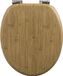 Merkloos Bol Toiletbril met automatische zachte sluiting – antibacterieel – waterafstotend – antislip – eenvoudige montage – universele O-vorm – 37,8 cm x 43,8 cm