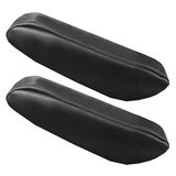 FH GROUP Premium Faux Leather Black Armsteun Cover Semi-Universele Fit, Eén paar, Set van 2 Zwart