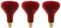 Technik Infrarood Warmtelamp R125 E27 - 250W - Volledig Rood - Dimbaar - 3 stuks