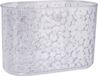 Merkloos Shampoo flessenhouder - transparant - met zuignappen - 19 cm - druppeldesign