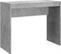 Bureau 90x40x72 cm bois composite gris béton