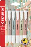STABILO swing cool - Marqueur - NatureCOLORS - Étui de 6 couleurs