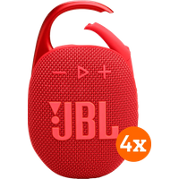 JBL Clip 5 - 4-pack - Rood