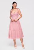 Ombre LARICA Jurk - Polyamide - Rits - Donkere Roos S