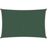 DESIGN IN Voile D'Ombrage Voile De Parasol Tissu Oxford Rectangulaire 5x8 M Vert Foncé