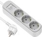 Electraline 62177 Stekkerdoos 3-voudig met schakelaar, kabel 3 m