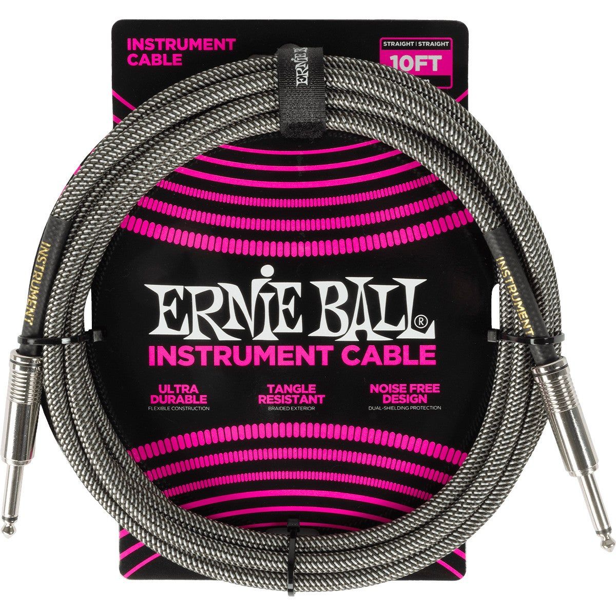 Ernie Ball 6429 Braided Silver Fox instrument cable 3 meter