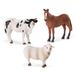 TERRA by Battat - Schapen, stieren, paarden - kinderspeelgoed met dieren - boerderijdieren figuren - schaap, stier, paard - 3 jaar +