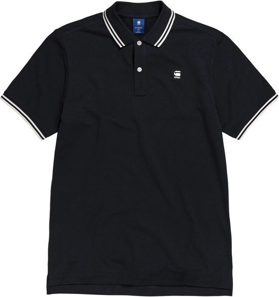 G-Star Raw Dunda Slim Stripe Polo - Black - Men's Size S