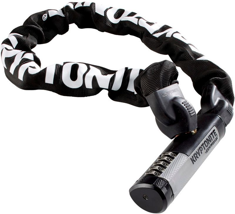 Kryptonite Kryptolok 990 Combo I.C. Fietsslot 90cm wit/zwart 2019