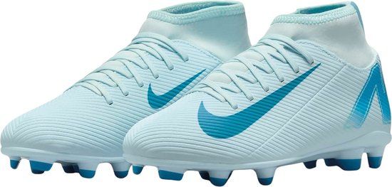 Nike Mercurial Superfly 10 Club FG/MG Voetbalschoenen Junior - Maat 38 - Lichtblauw/Blauw