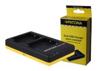 PATONA Dual Charger USB-C/Micro-USB for Fujifilm NP-W126 NP-W126s Battery