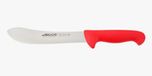 Arcos Serie 2900 - slagermes steakmes - lemmet nitrum roestvrij staal 200 mm - handgreep polypropyleen kleur rood