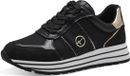 Tamaris Lage Damessneaker 1-23727-42 048 Dames Vegan M2372742 Zwart
